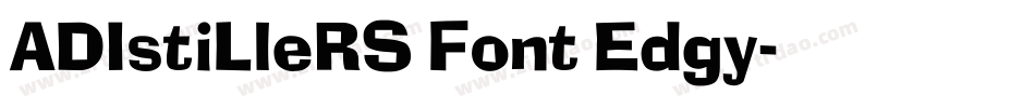 ADIstiLleRS Font Edgy字体转换